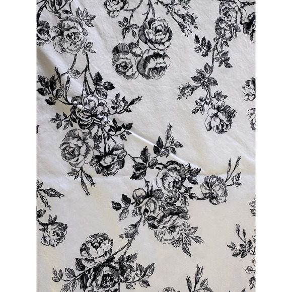 Ralph Lauren Cottage Hill Toile Floral Pillowcases Pair Black White Standard - Picture 4 of 8